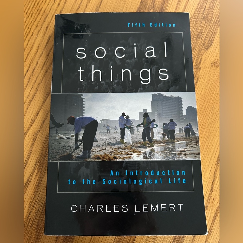 Textbook: Social Things